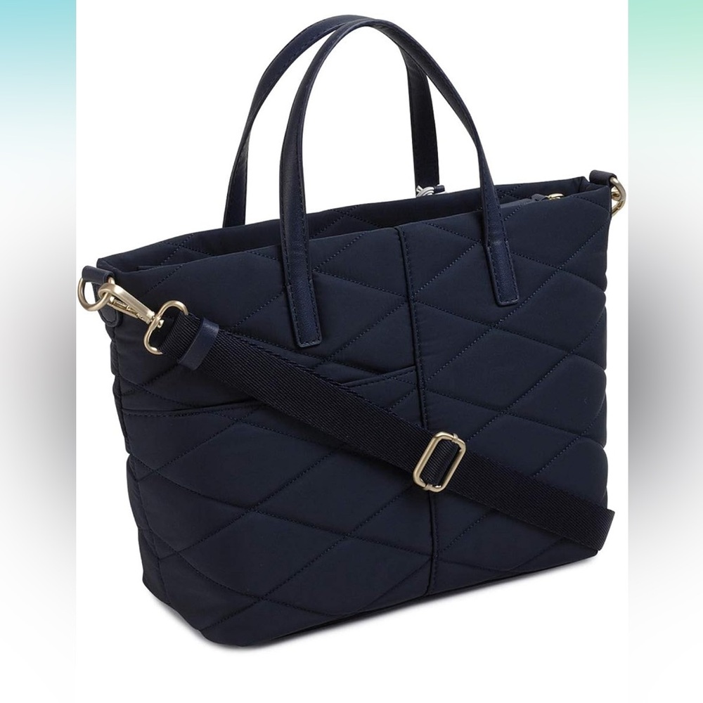 Radley London Blue Quilted Tote with Silver Accents - Picture 5 of 7